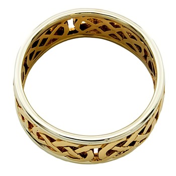 9ct 2-tone gold 7.7g Celtic Ring size Y